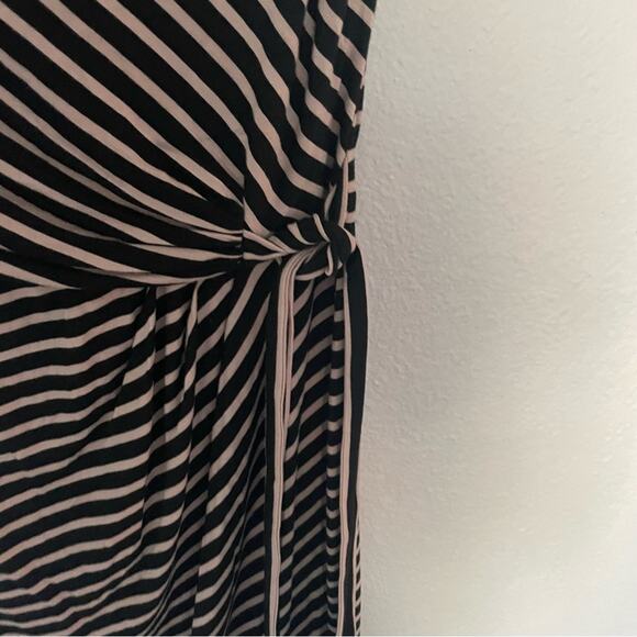 Nine britton Striped Sleeveless Dress Black & Cream NWOT - Picture 4 of 9